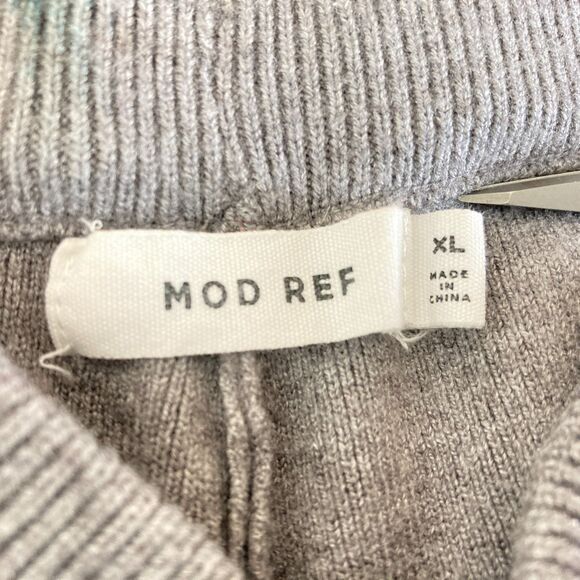 Mod Ref Women's Knit Pants Size XL Gray Drawstring Waist Straight Leg Lounge - Picture 5 of 6
